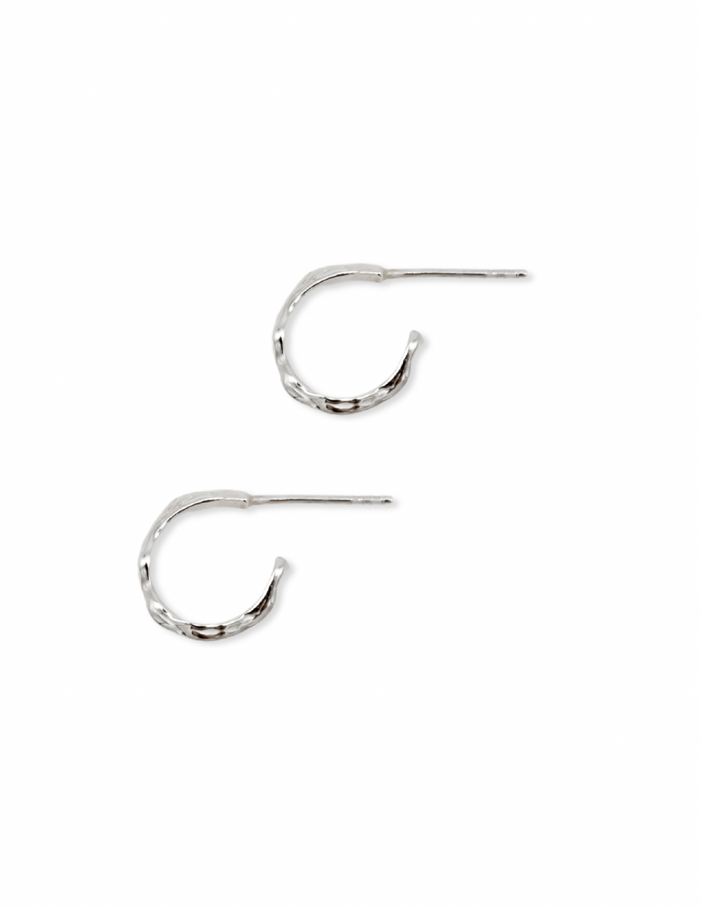 Wave hoop earrings