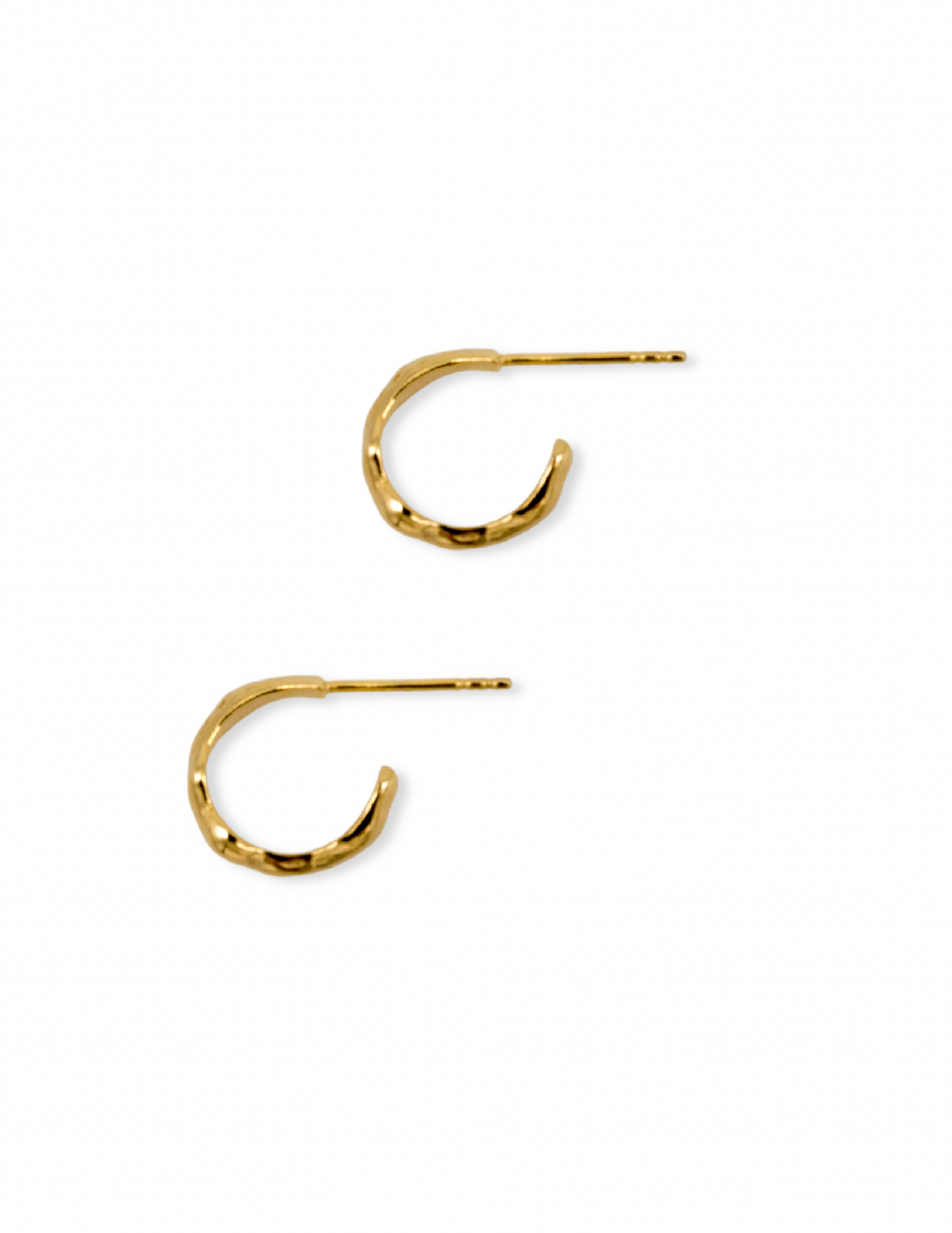 Wave hoop earrings