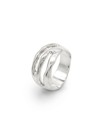 Kharys jewelry 925 sterling silver statement swell ring