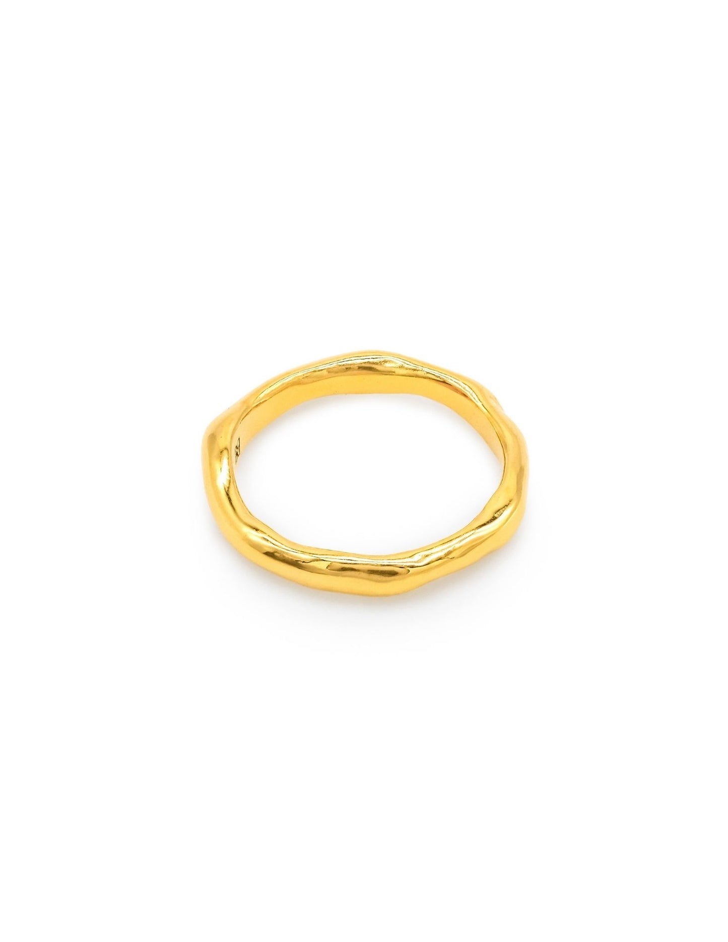 Kharys studio organic shaped 18k gold vermeil ring