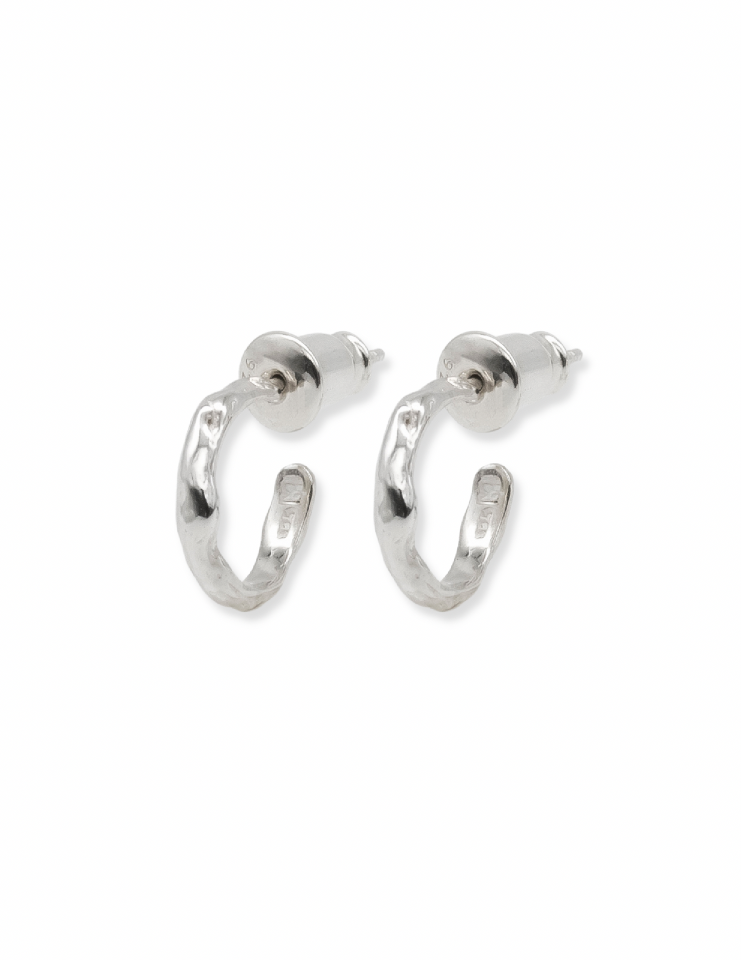 Wave hoop earrings