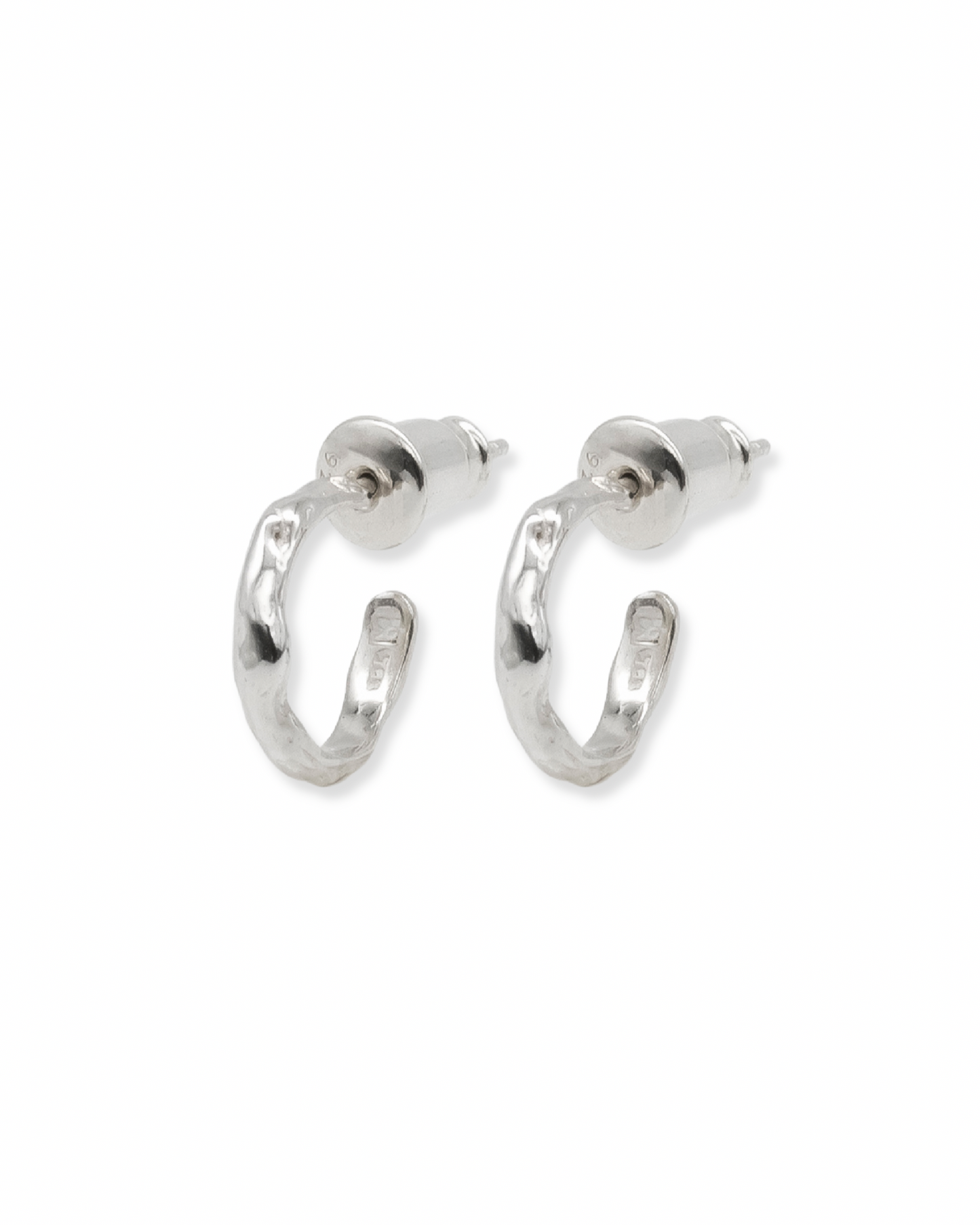 Wave hoop earrings