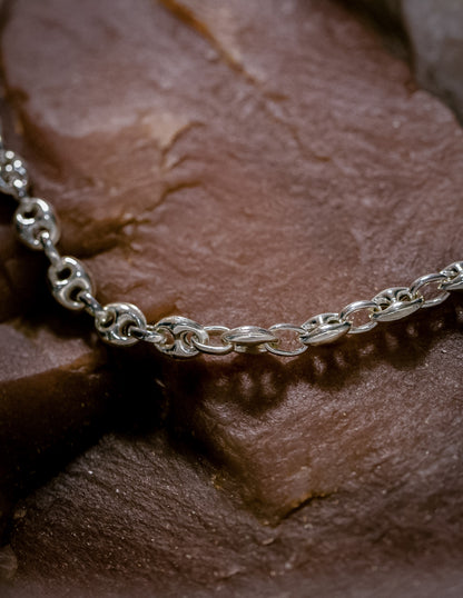 Kharys jewelry mariner chain necklace in sterling silver