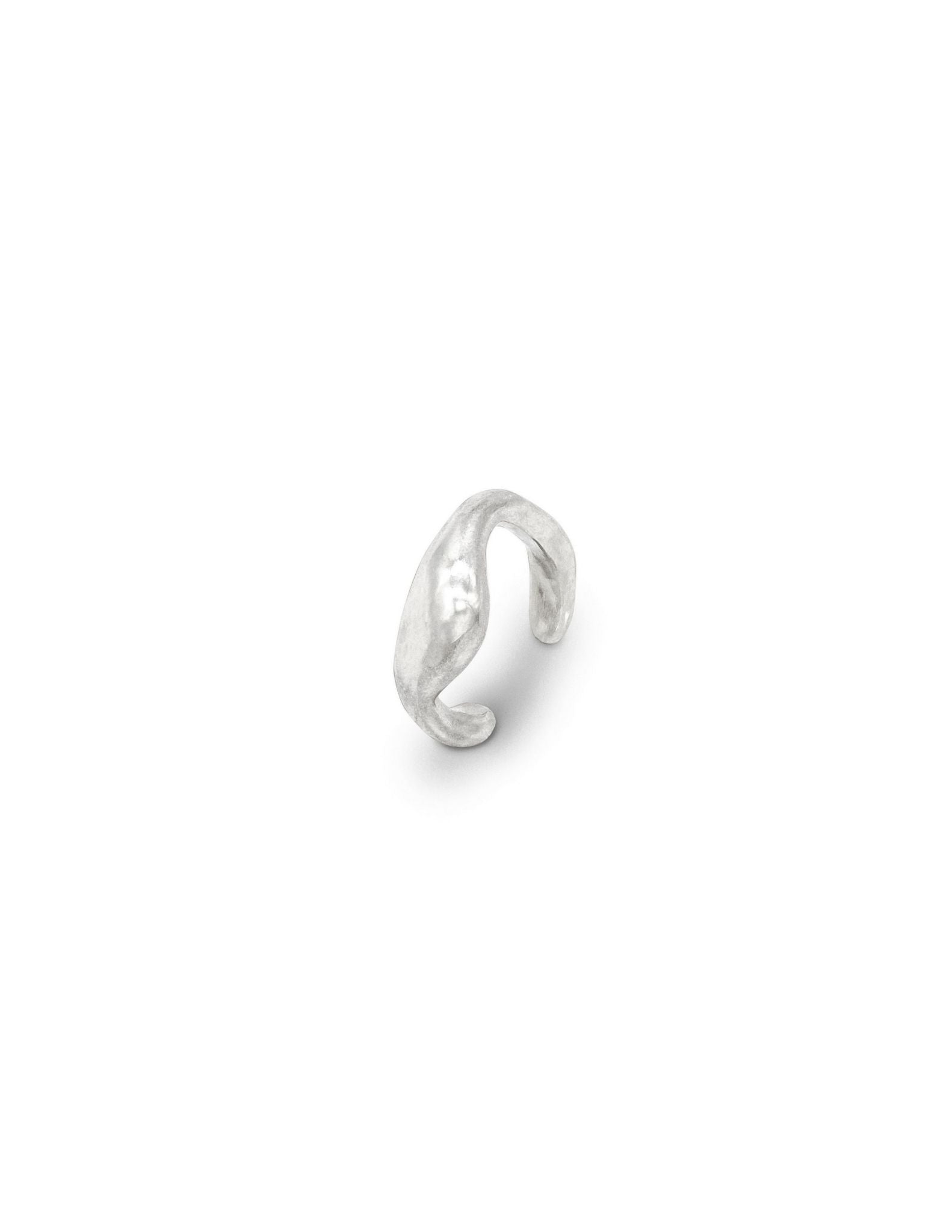 Kharys jewelry organic shaped drip ear cuff in 925 sterling silver
